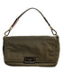 Dolce & Gabbana Dark Green Nylon Logo Plaque Shoulder Strap Borse Bag